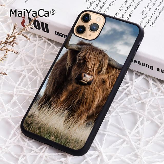 Süße Hochlandkuh Handyhülle Für iPhone 17 Air 16 pro max 15 14 plus 12 13 Hülle Cover coque