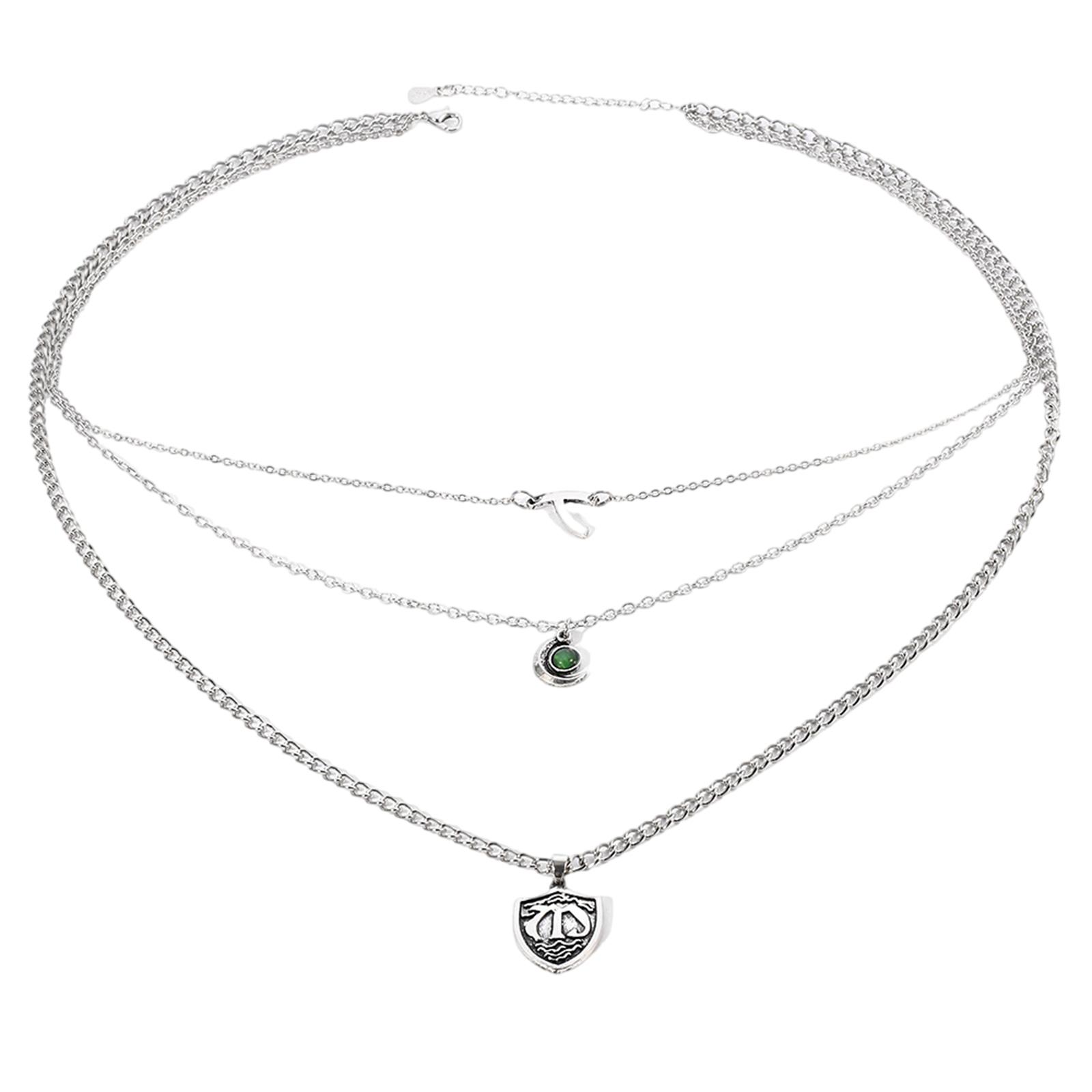 

Элегантное трехслойное женское короткое колье, подчеркивающее ключицы, кулон-ожерелье, сплавная текстура для модных леди