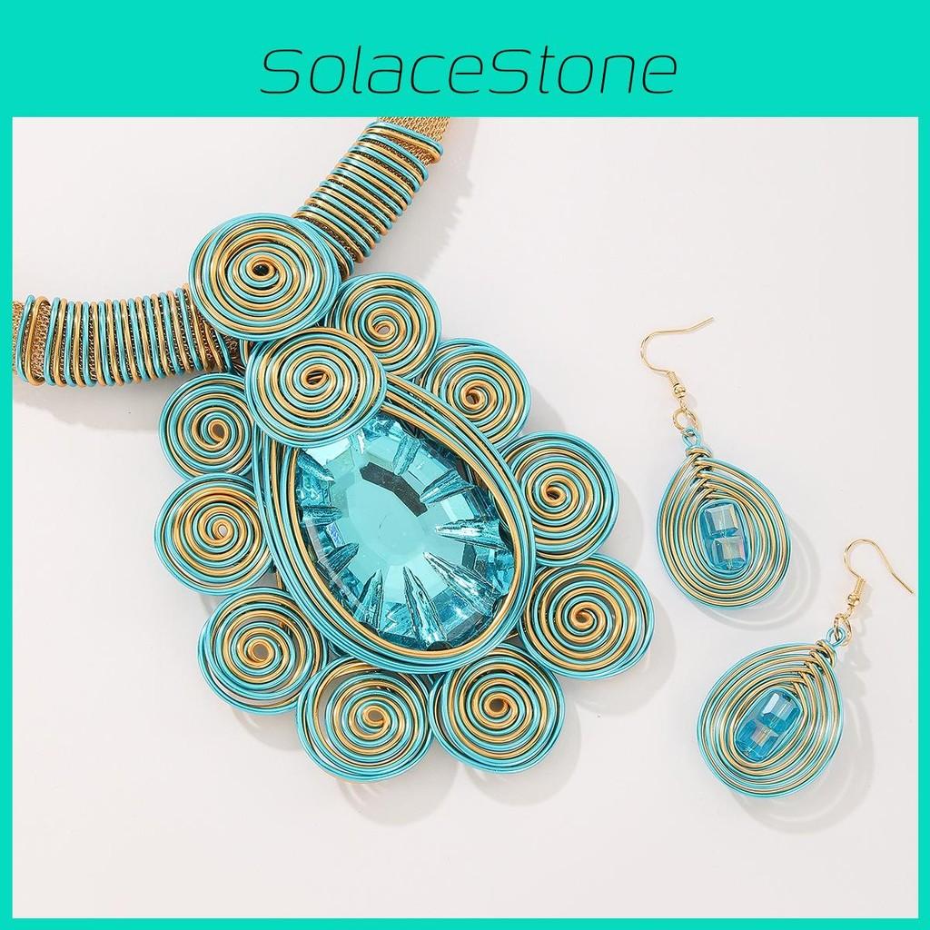 Creative Jewelry Set With Electroplated Crystal Accessories And Modern Style For Enthusiasts Fashion