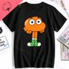 Funny Korean Amazing World Gumball Tshirt 100 Cotton Boys and Girls Y2k Clothes Short Sleeve Tee Mens Clothing