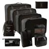 9-Piece Travel Organizer Set: Digital, Toiletry, Cosmetic & Clothes Multifunctional Bags