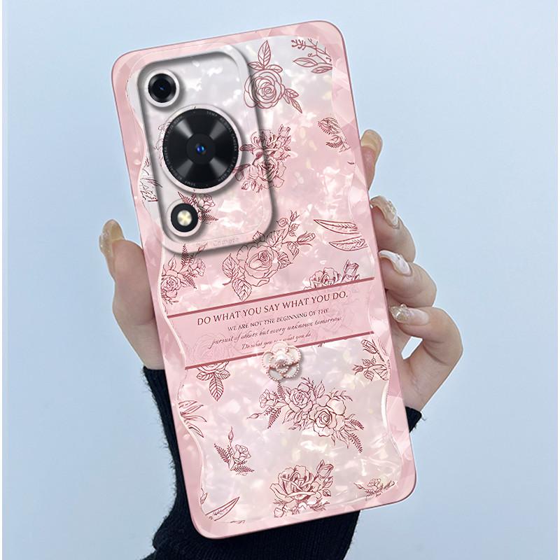 For Huawei Nova Y72 Phone Case Fashion Simplicity Flower Matte Silicone Shell For Huawei Nova Y72S Y63 Y 72 Back Cover Housing