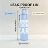 1PC Breaking News I Dont Care 750ml Color Plastic Sports Water Bottle Leakproof Flip Straw Lid Suitable for Sports Office Home Use