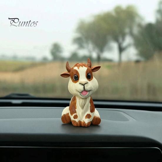 Natural Basswood Animal Ornament Wooden Sheep Figurine, Cute Sculpture, Miniature Desk Decor Rustic Style Tabletop Decoration for Home Office