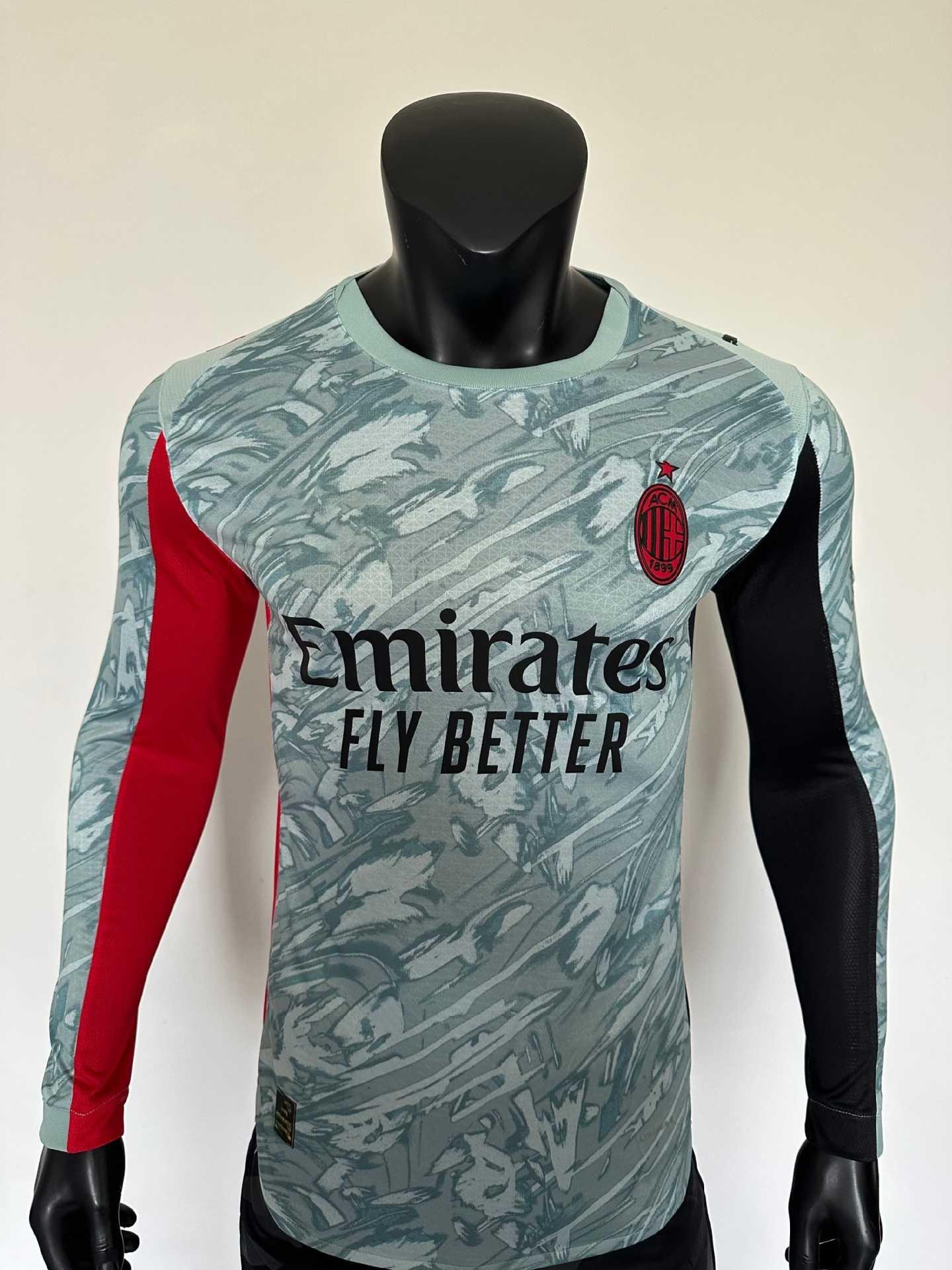 25 long-sleeved football jerseys wholesale Barcelona Bayern United, Miami Juventus Chelsea Brazil Japan jersey S
