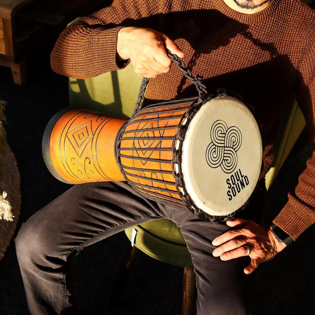 Large Pro Djembe Drum – Soul Sound (low) – 50cm (22cm Diia)