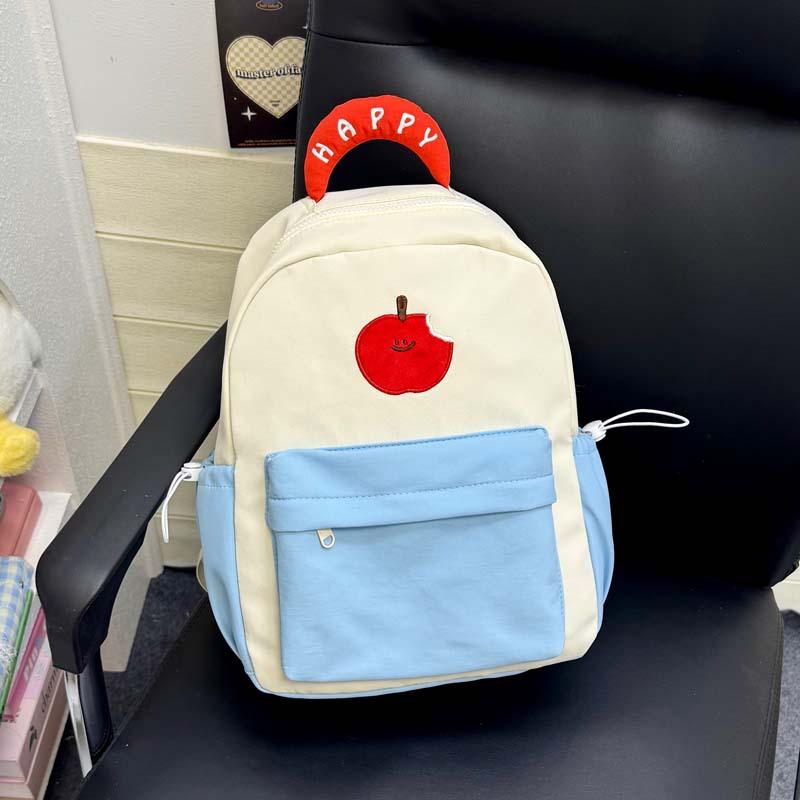 Schoolbag new student schoolbag cute cartoon print color matching backpack versatile high school students large capacity backpack