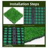 Kunstrasen DIY Grasfliesen Gartendekoration Authentischer Rasenlook Einfache Installation Verriegelungssystem Problemlose Einrichtung