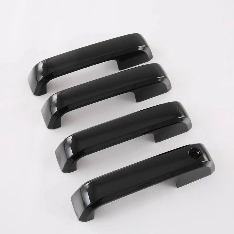 For Ford F150 F-150 2015 2016 2017 2018 ABS Glossy Black Door Handle Cover Trims Decoration Sticker Car Accessories