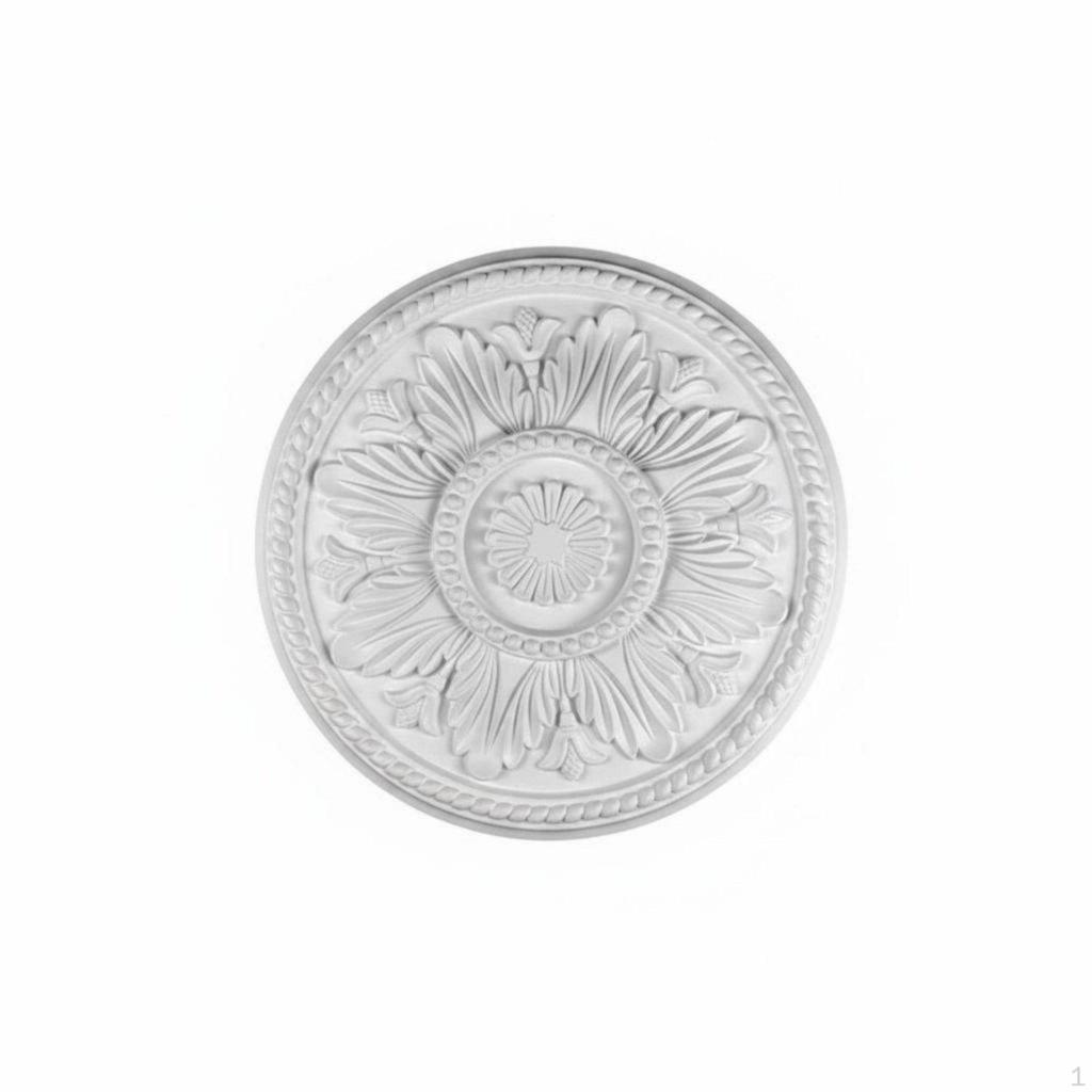 Chandelier Medallion PU Material Base Cover NonGypsum Round Overhead Rosette for Living