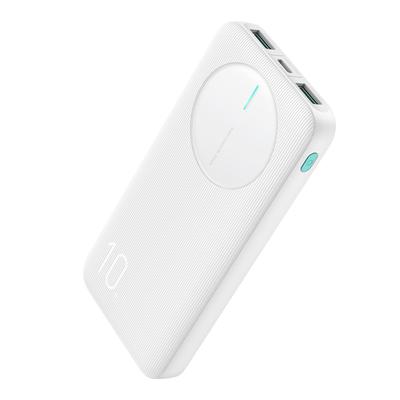 Powerbank JRPBF12 10000mAh 24A 2x USBA 1x USBC White