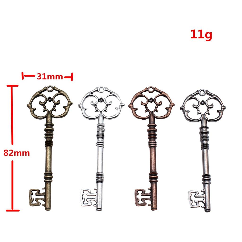 Key Charms Multi Color Alloy Key Tools Pendants For Gothic Themed Jewelry