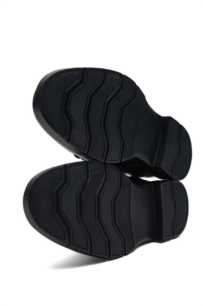 Pánská móda Kozačky na plochém podpatku z pravé kůže Černá Pohodlné tvarované přední šněrovací boty Boty