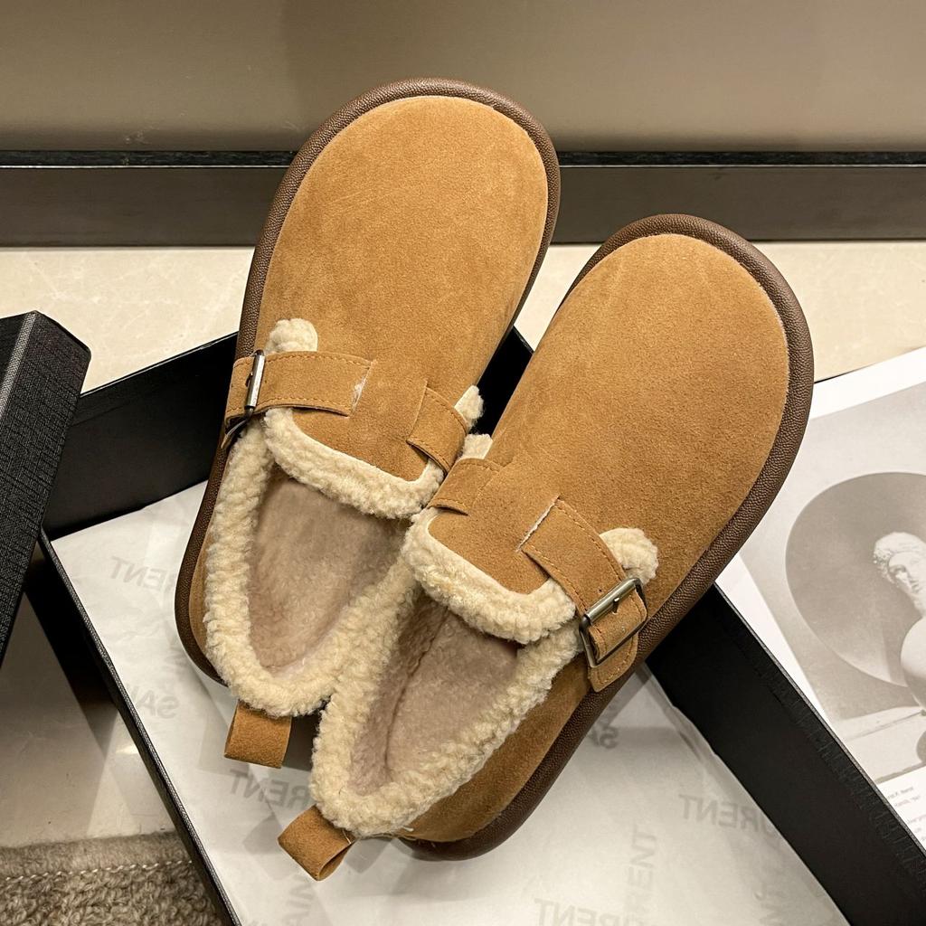 Shoes For Women Tabi Round Toe Flat Womens Snow Boots Loafers Black Elegant And Fashion Hot Pu Stylish Offer Lamb Gothic