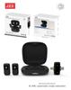 J33 Wireless Lavalier Microphone with Charging Case & AI Noise Reduction - Two-in-One Digital Display Button Mic