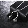 Koreanische Version Trendige Headset-Halskette Herren Hip-Hop Persönlichkeit Trendige Jungen Pulloverkette Studentenanhänger Dominante Einzelne Accessoires