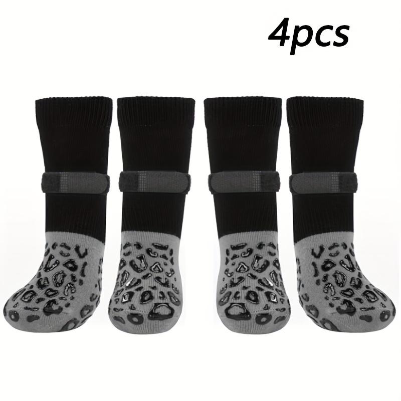 4pcs of Non-Slip Socks for Pets, Breathable Outdoor And Indoor Additions S