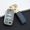 3 Buttons Flip Key Case Cover Fob for Hyundai Elantra Avante Azera Santa Fe Grandeur Tucson KONA Genesis TPU Car Key Chain Bag