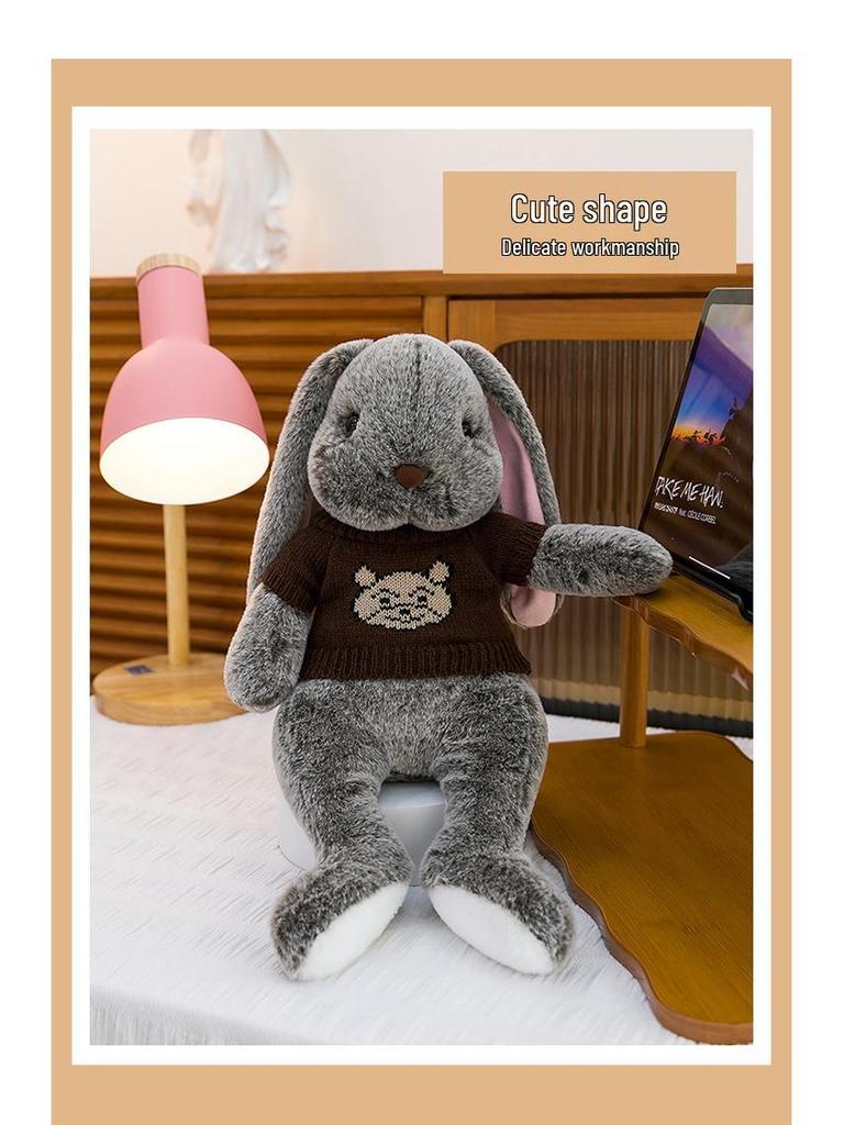 Plush Rabbit Doll - Comforting Toy for Kids, Hand-held Baby Sleep Aid, Perfect Birthday Gift for Children