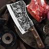 WXCOO Handmade Butcher Knife Multifunctional Kitchen Knife for Cutting Fruit Vegetable Bone Chopping Chef Knife Stainless Steel