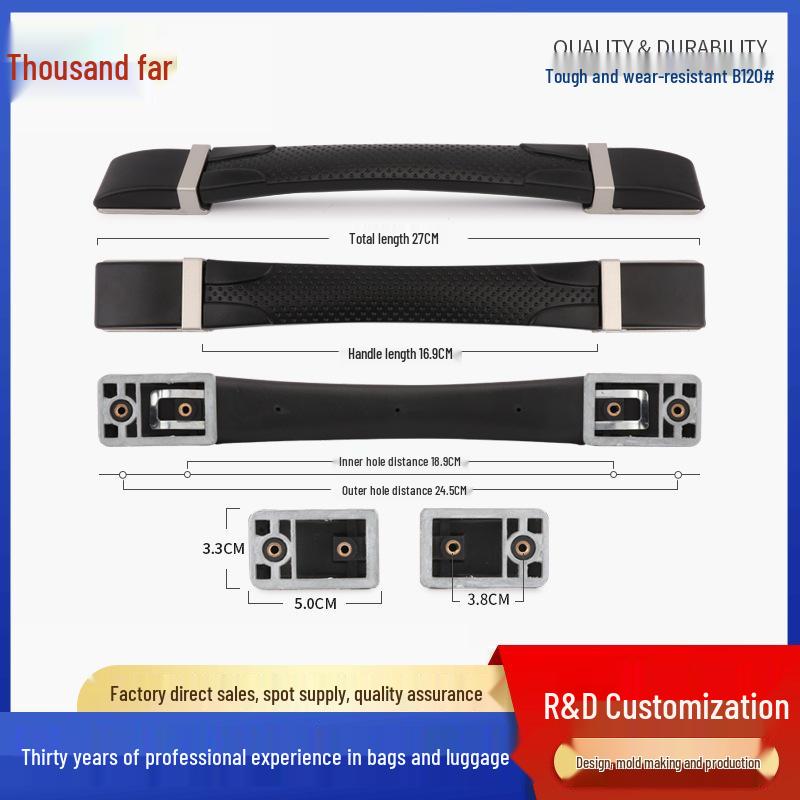 Luggage Handle Replacement & Repair Kit - Leather Case & Bag Accessories