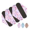 5pcs Menstrual Pads Washable Reusable Leakproof Bamboo Charcoal Panty Liners for Women  Size