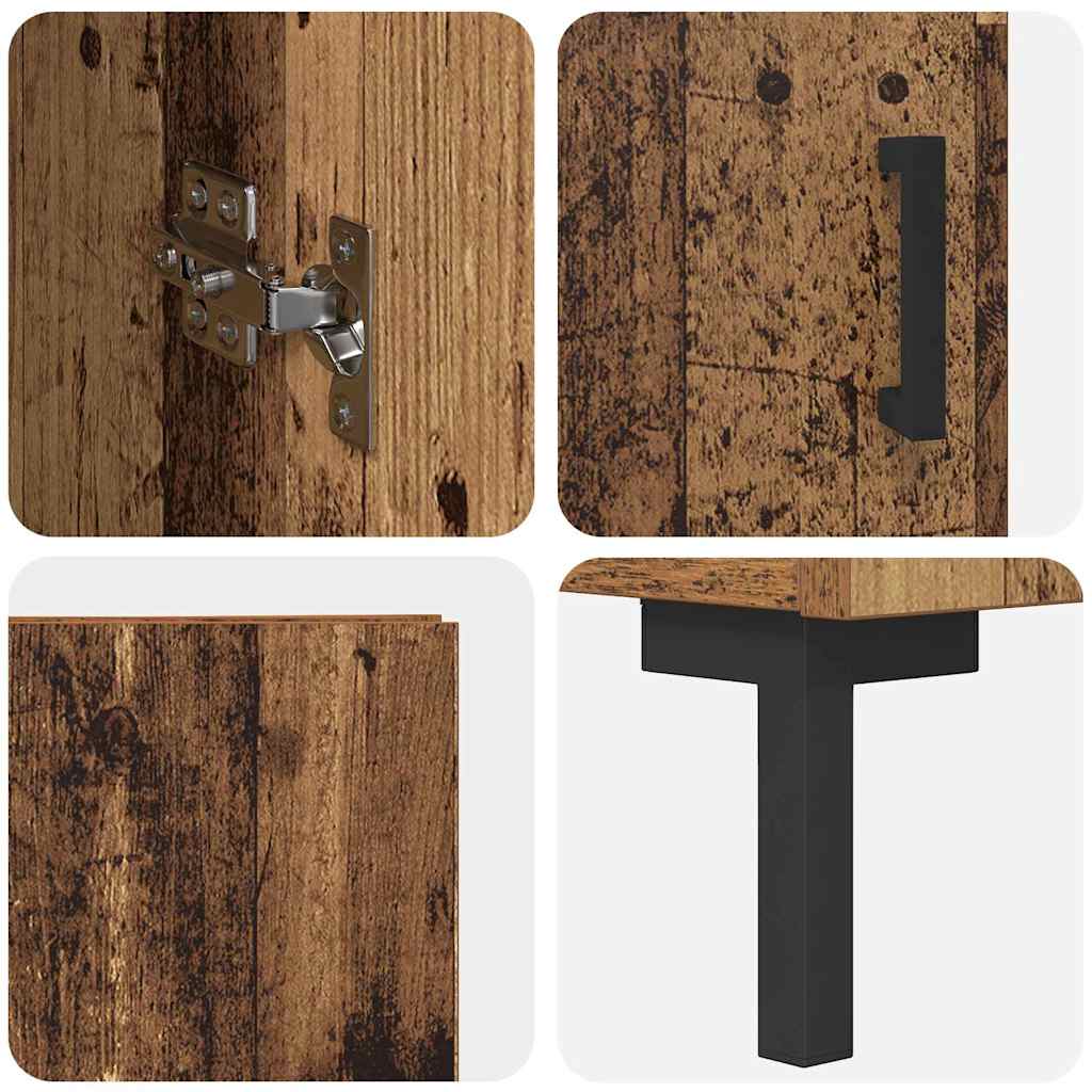 Highboard Reclaimed Wood 34.5 x 34 x 180 cm Particleboard