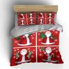 Santa Claus Christmas Set Bedding Duvet Cover Set Duvet Cover Pillowcases  (1*Duvet Cover 2*Pillowcases, Without Duvet Insert)