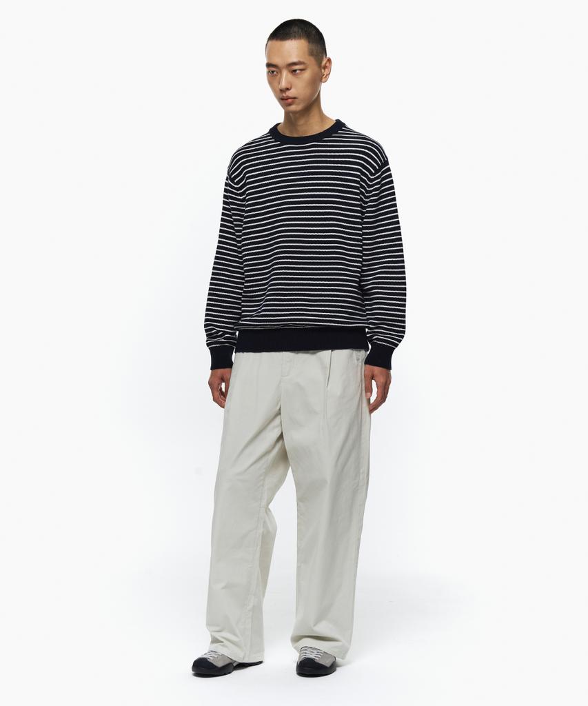 INTEMPOMOOD Note Stripe Round Knit: 3 Colors