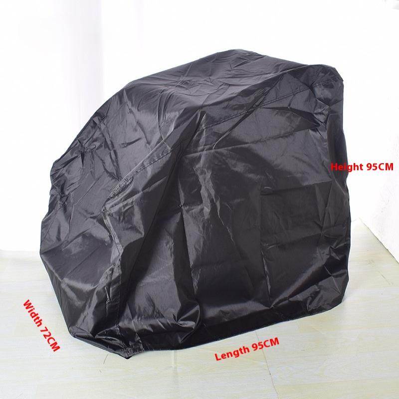 Electric Wheelchair Protective Cover Outdoor Mobility Scooter Waterproof Cover Dust Cover Oxford Cloth Wheelchair Cover Black