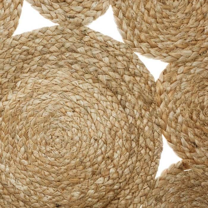 Tapis Ajouré "Esra" Jute D80cm - Atmosphera Createur D'interieur