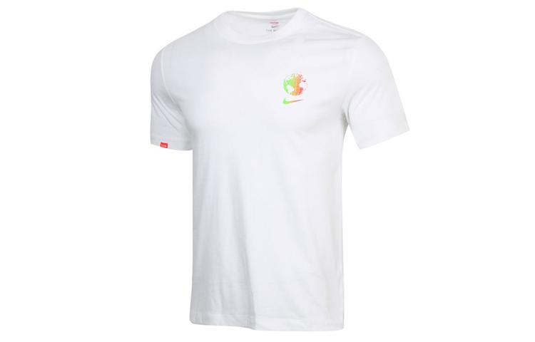

Nike T Shirts Men s White Crew Neck Moderate Straight Fit CW5836-100 S