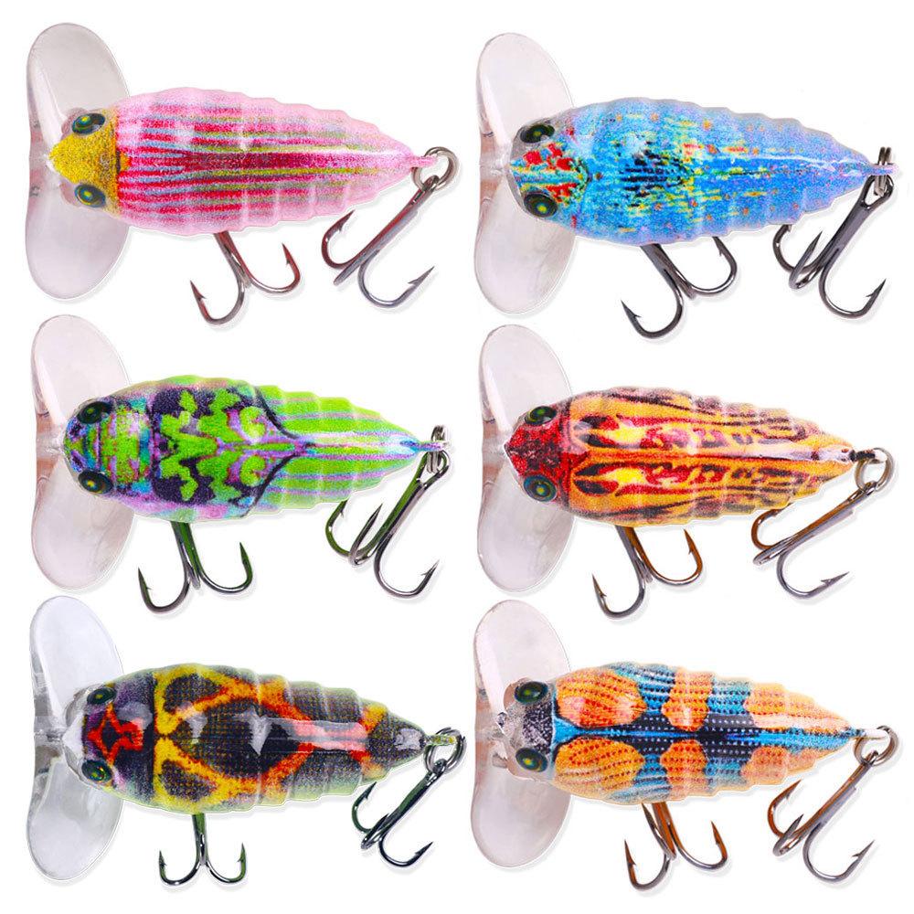 Lure bait4cm3.9gColorful Pattern Cicada Bionic Hard Bait Non-Air Force Insect Fake Bait