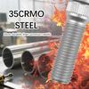 6PCS Trailer UNF 1/2 20 Wheel Studs,Heavy Duty Wheel Bolts Load 2000-7000 Lb Axles With Length 2.11"/Spline Diameter 0.56"/Stud Head