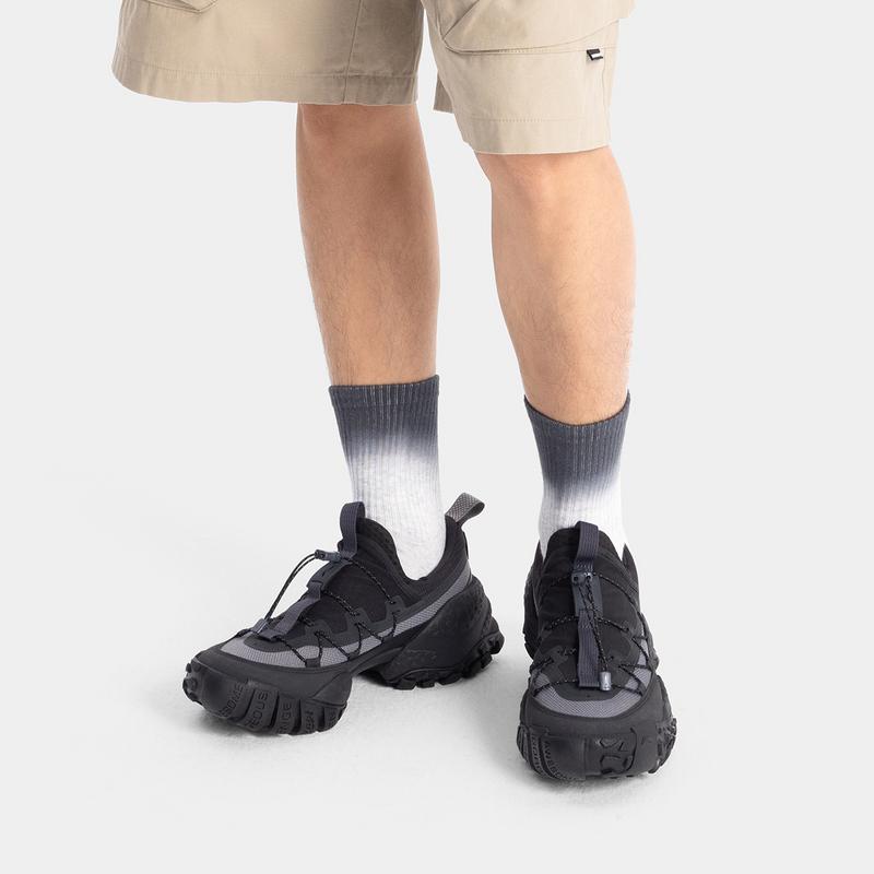 New LiNing CF Tracing, Forest Environment Low Top Hiking Shoes Unisex Black Gray AHCV011-3