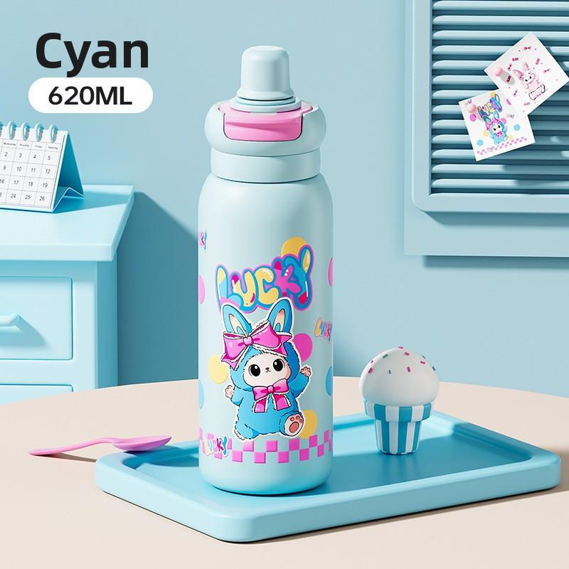 

Кружка Muse Двойная питьевая кружка Изоляция и сохранение холода Портативная мультяшная кружка для питья воды напрямую 620ml