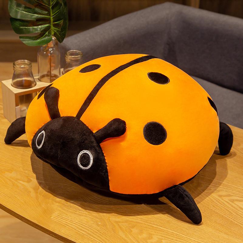 Creative Soft Sevenstar Ladybug Plush Toy With Pp Cotton Filling For Kids Gift