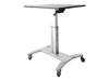 StarTech.Com Mobile Sit-Stand Workstation Pied pour Ordinateur portable - clavier - souris noir et argent