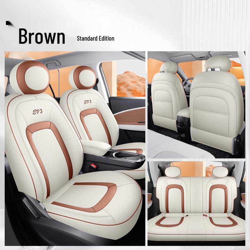 DJGY JAC Yiwei 3 Car Seat Cushion: Sporty Leather, All-Season Cover