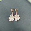 Shell Powder Embossed Jewelry Set with Baroque Pearls Exquisite Four-piece Set