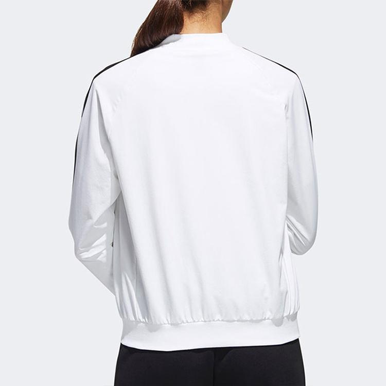 Adidas Mh Wv 3s Bomber Jacket With Woven Logo Women Outerwear White GF0182