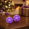 White Elephant Gift Exchange Dice Santa Swap Dice, Christmas Stocking Stuffers Party Game Glitter Multi-sides for Present with