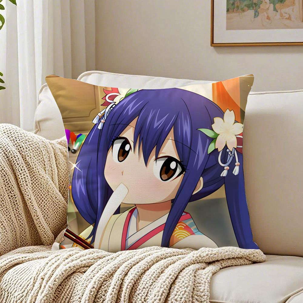 Anime Shonen FFairy TTail Kissenbezug Kissenhülle Milbenschutz Wohnzimmer Sofa Dekor Kissen Raum