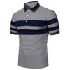 Summer Men's Short-sleeved T-shirt Fashion Stitching Classic Men's Short-sleeved Polo Shirt