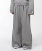 Yankoaleupeu Diploma Embroidered Wide Two-Pleat Sweatpants - Melange