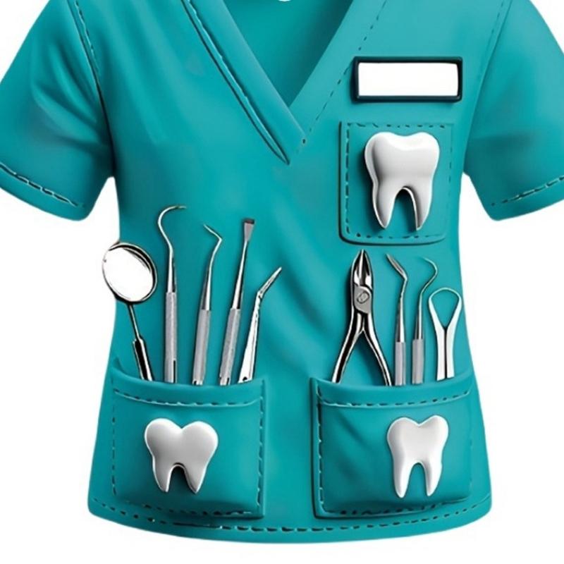 Lusterko wsteczne samochodowe montowane Dekoracja o tematyce dentystycznej Kostium dentysty Wisiorek Akrylowa ozdoba Urok Wisząca dekoracja