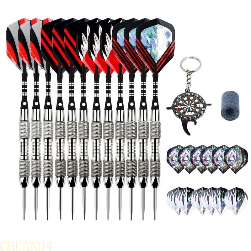 A1A2 Professional Steel Barrels PET Flight Set of 12 20 Grams Steel Tip Darts Sets with Aluminum Alloy Shaft Safe Darts Set