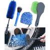 Car Wheel Cleaning Kit: Wheel And Rim Flagged Tip Brush, Bendable Barrel Brush, Wheelie Mitt, Scratch-Free Detail Brush For Rims & Tires - Durable &