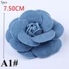 5Pcs Tecido Denim Flores Artificiais Roupas Chapéus Vestido Decoração Artesanal Cocar Decoração Artesanal DIY Acessórios Para Cabelo Suprimentos