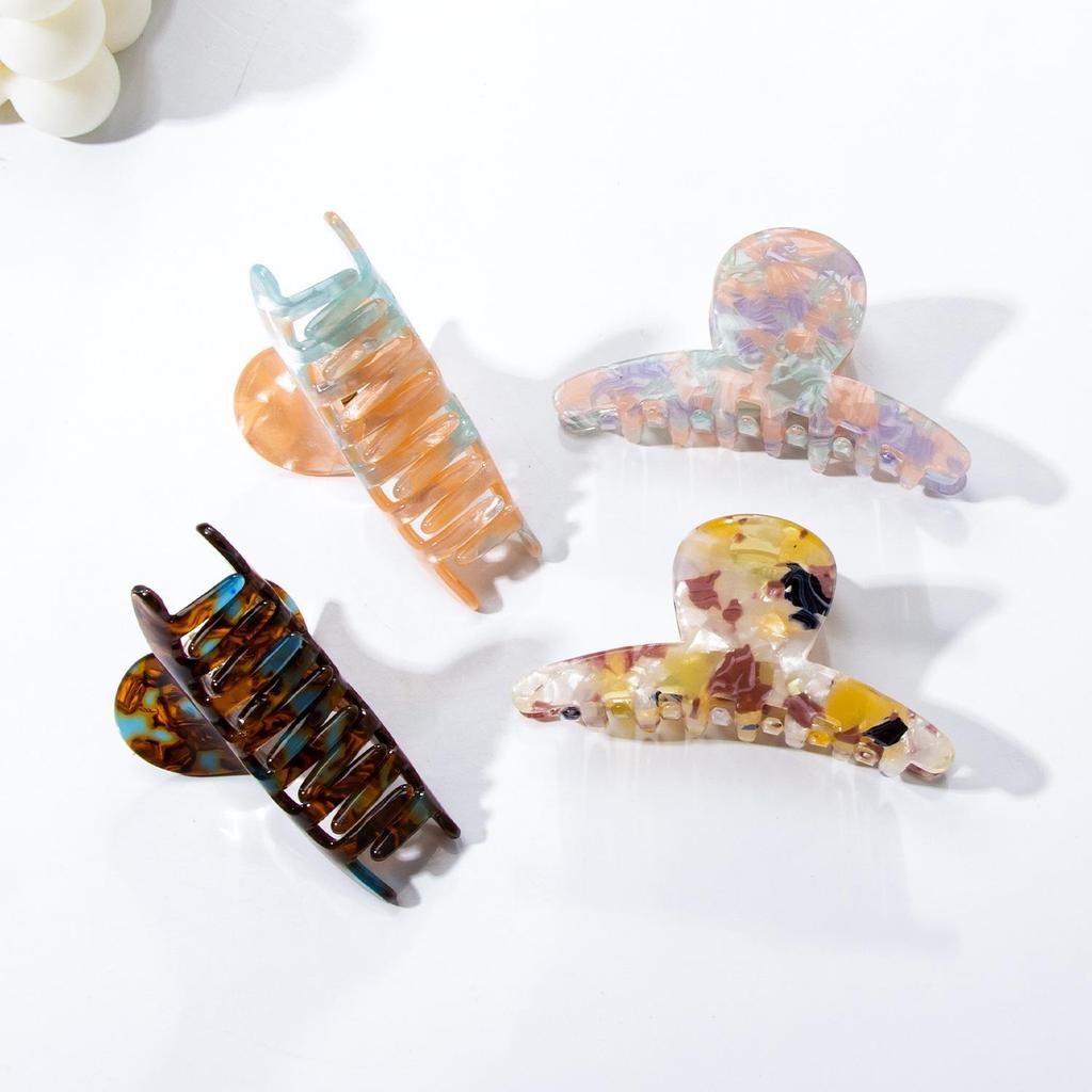 Bamboo Yao Creative PVC Autumn/Winter Sweet Jewelry Claw Clip - Women's Fashion Hair Accessory